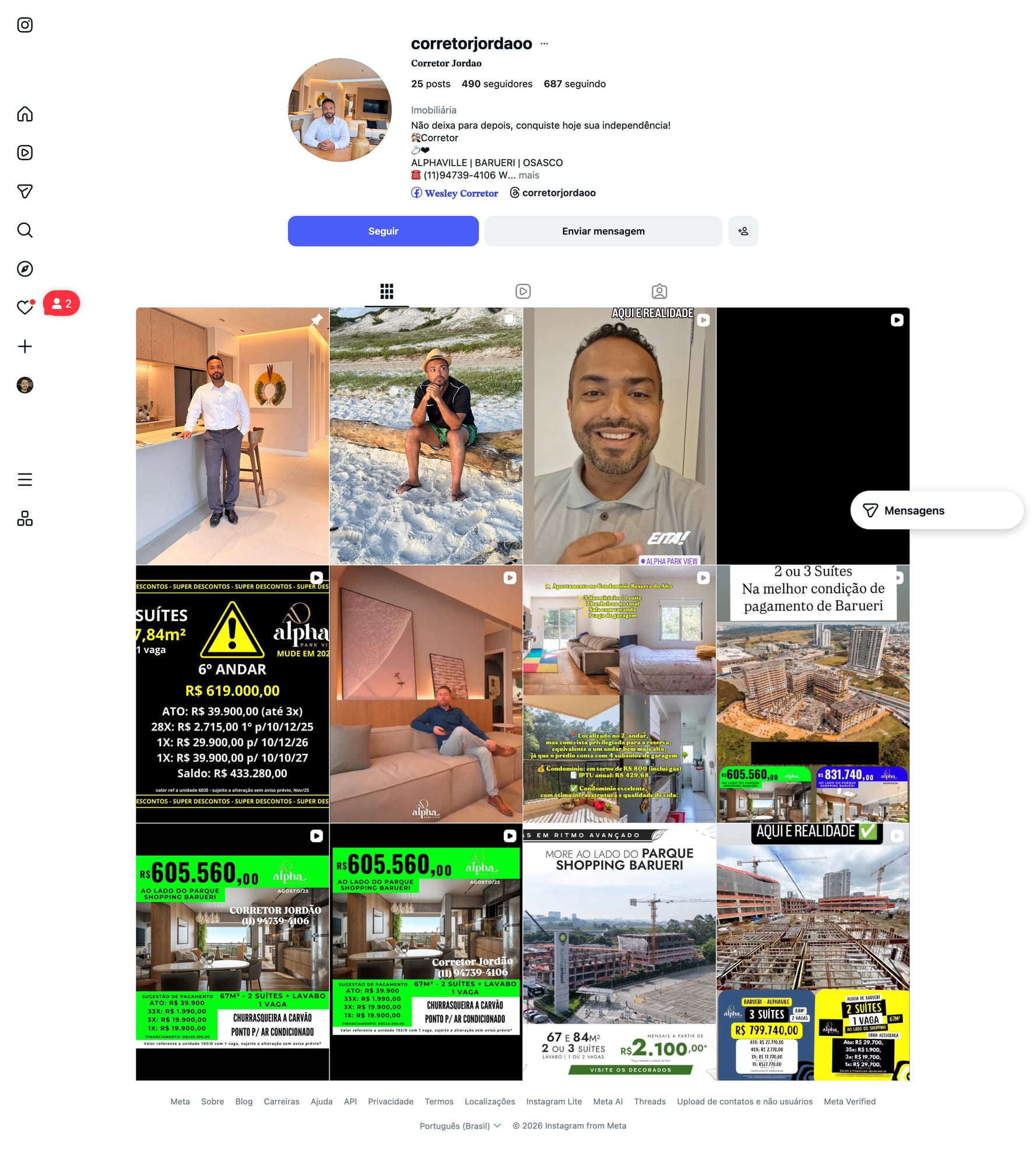 Perfil Corretor Jordão